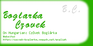 boglarka czovek business card